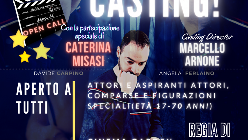 Casting a Cosenza: si cercano attori, figurazioni speciali e comparse per il cortometraggio “Esisto ma non vivo”